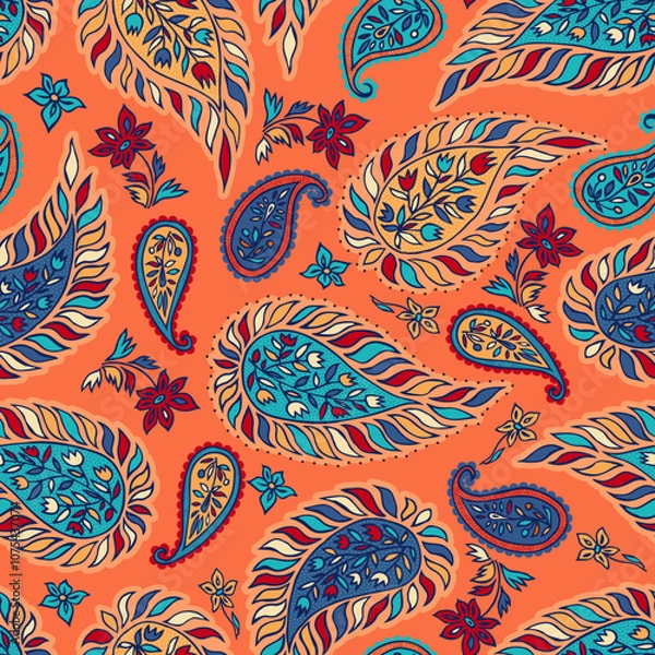 Obraz vector paisley pattern with ethnic motif