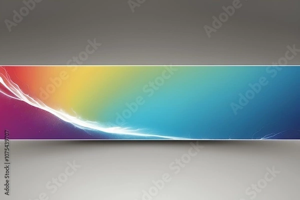 Obraz A minimalist gradient background featuring a smooth color transition from blue to yellow, providing a calming and visually pleasing effect. This design works well for professional settings, presentati