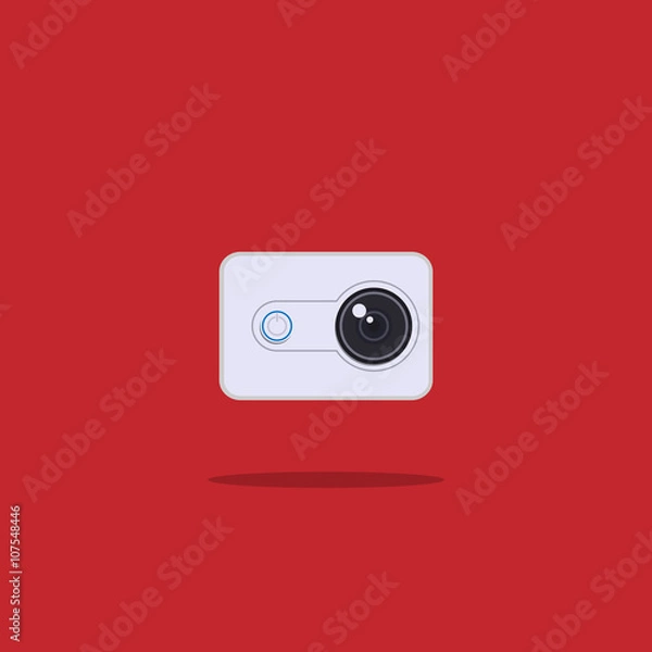 Obraz action camera flat icon