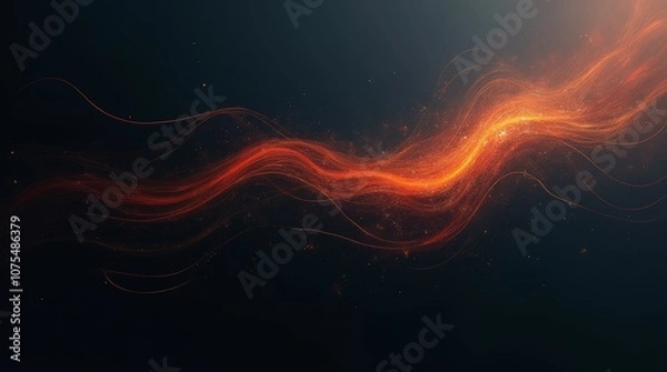 Fototapeta Abstract Minimalist Dark Art Inspired by the Sound of Speed