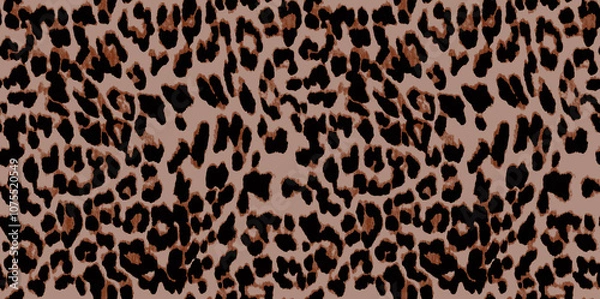 Obraz animal skin pattern. leopard print.