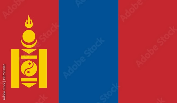 Obraz Mongolia Flag