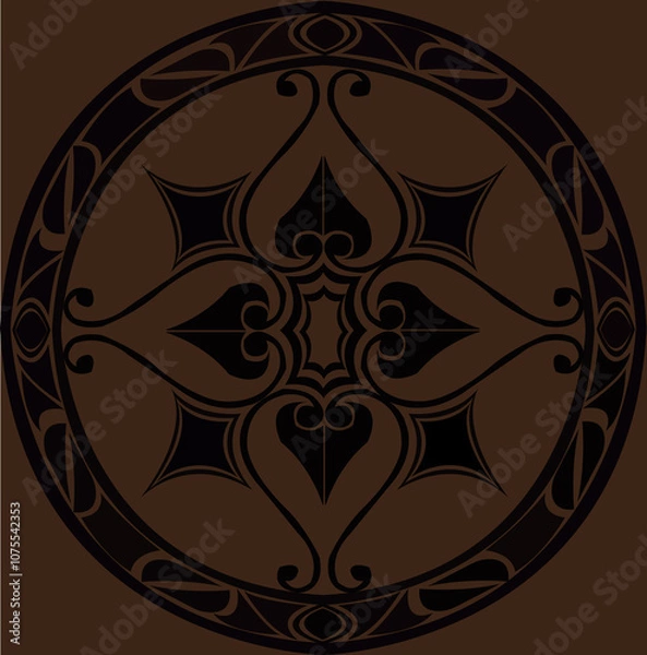 Obraz ornamental decorative geometric vintage pattern 
