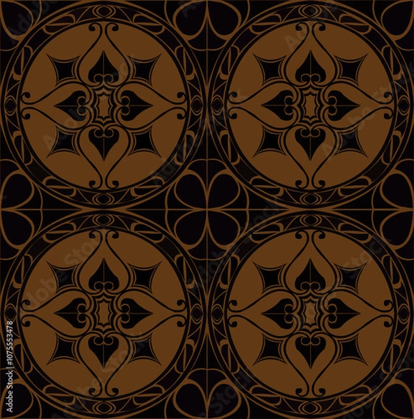 Obraz decorative geometric vintage pattern