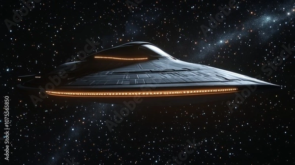 Fototapeta spaceship flying space