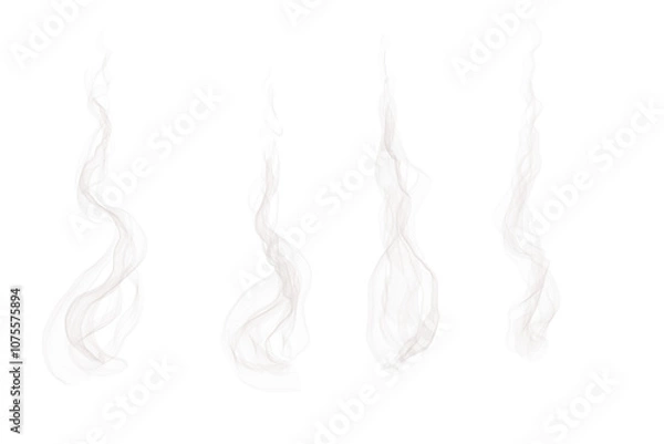Fototapeta smoke isolated on white background