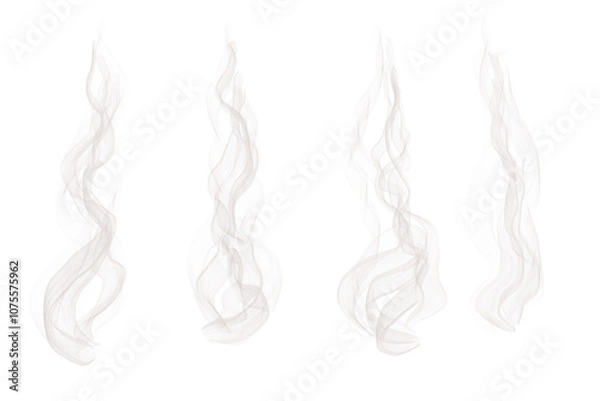 Obraz smoke isolated on white background