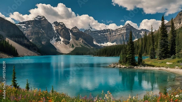 Obraz lake in the mountains