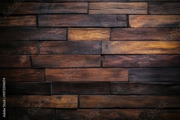 Fototapeta Rustic reclaimed wood texture with weathered details, great for vintage-inspired projects,. Beautiful simple AI generated image