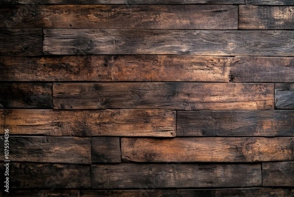 Fototapeta old wood background texture with striped multi-colored wood. Beautiful simple AI generated image