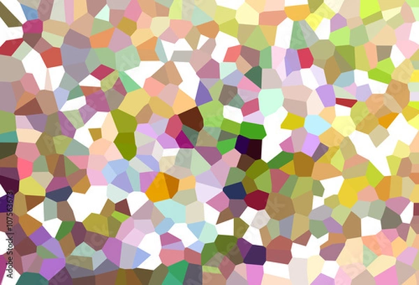 Fototapeta Colourful crystallize abstract background in pastel colour tone