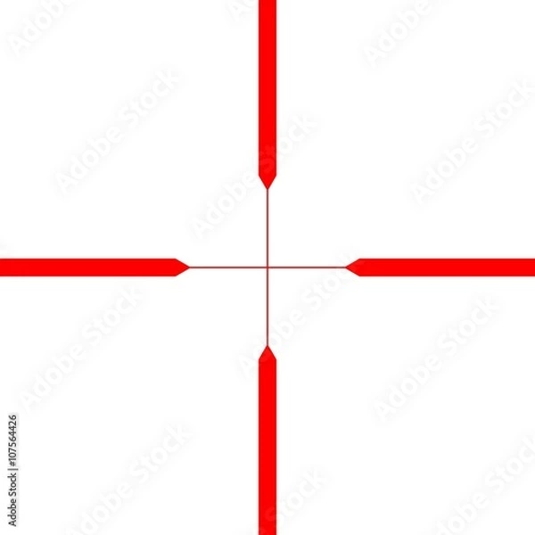 Obraz 160409-Fadenkreuz_Crosslines_Ziel_Target_Focus_red