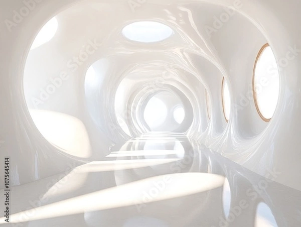 Obraz White Abstract Architecture Interior