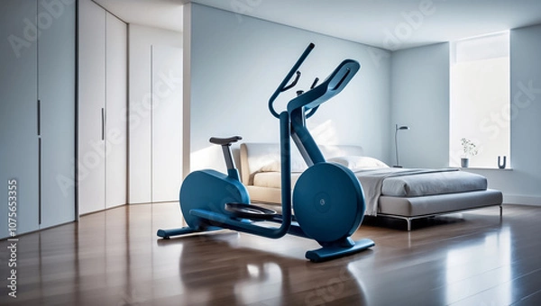 Fototapeta orbitrek in a modern bedroom