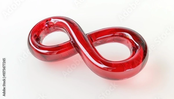 Fototapeta Red Infinity Symbol