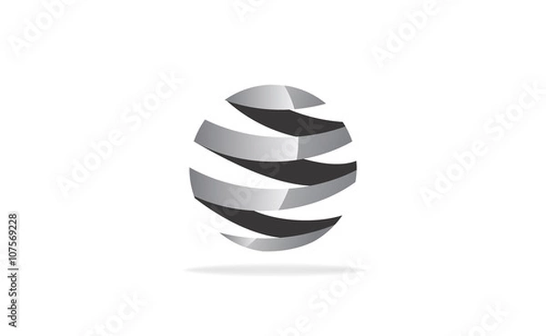 Obraz sphere circle logo, circular element symbol icon vector design