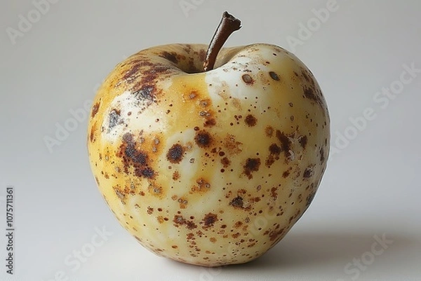 Obraz A brown apple with a brown spot on it