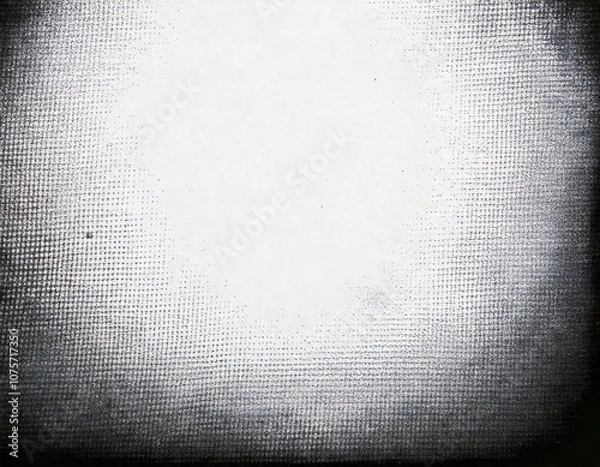 Obraz faded scanned paper halftone gradient texture gritty grunge background white and black sand noise effect overlay