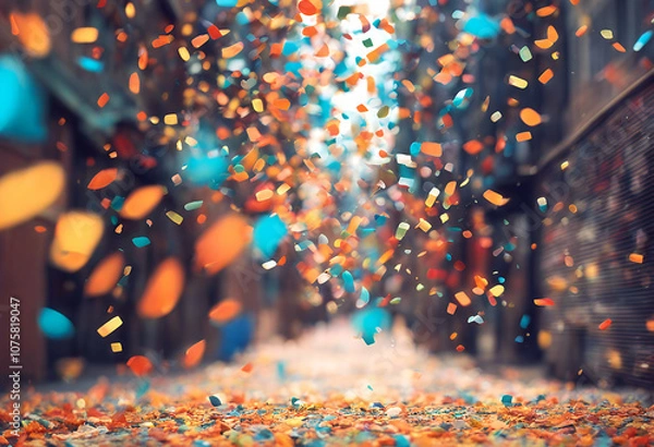 Fototapeta helium painting pattern card party german background carnival illustration confetti abstractart colorful night spring flying happy watercolor poster fun wallpaper yellow colours art design drawing cel