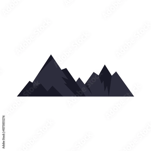 Fototapeta abstract vector design logo modern template simple symbol illustration logo icon mountain hill