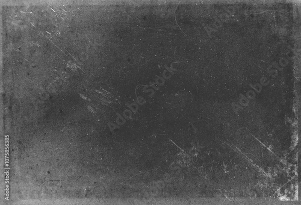 Fototapeta Abstract dirty or aging film. Dust particle and grain texture or dirt use for overlay film frame effect. Dust scratches effect for vintage film grunge textured effect design.