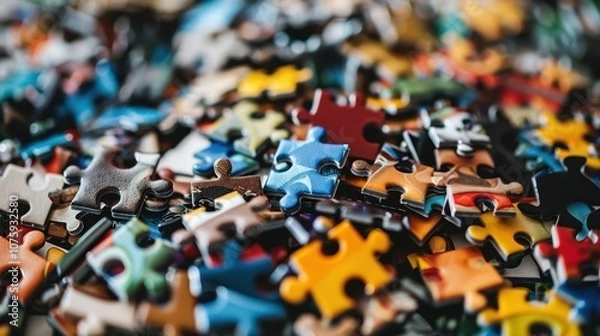 Fototapeta Analytical Thinking: A systematic approach to dissecting complex problems, breaking them into smaller components to understand and solve them more effectively.
