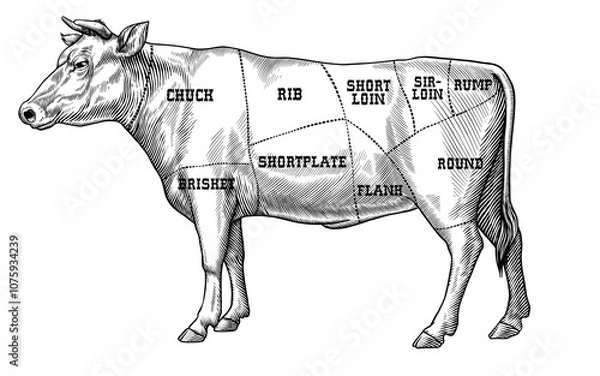 Obraz cow anatomy