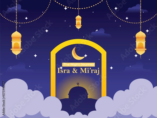 Fototapeta isra miraj background