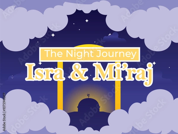 Fototapeta isra miraj background