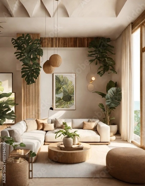 Obraz modern living room inteior