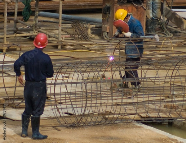 Obraz welder at construction site