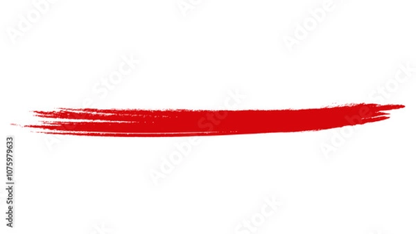 Obraz 筆で書かれた赤色の横線