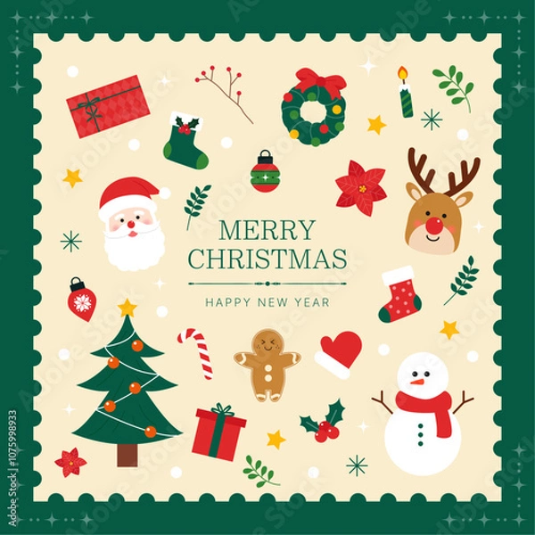 Obraz 크리스마스 일러스트 디자인