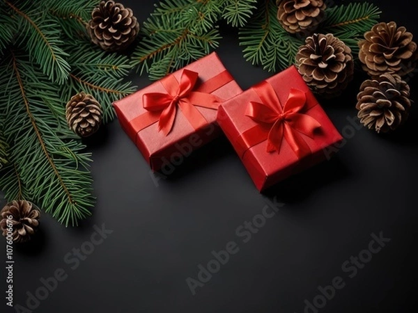 Fototapeta christmas background with gift boxes,christmas tree with gift boxes,christmas tree with gifts and decorations,christmas tree with gifts
