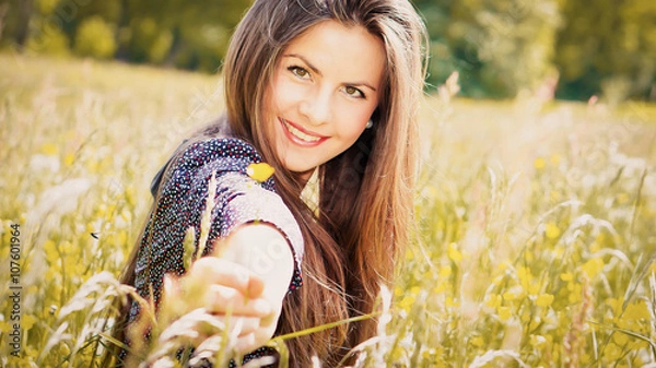 Obraz Glückliche Frau