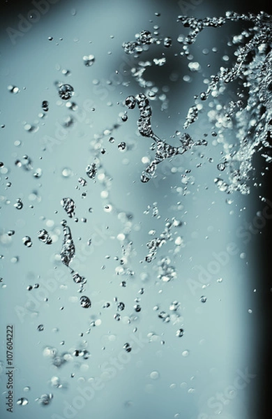 Obraz water drops in a blurred background 
