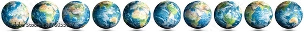 Obraz Earth globe map set