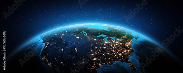 Obraz America - USA, Canada from space