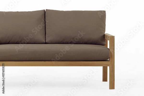 Obraz Modern wooden chairs with soft sofa seats