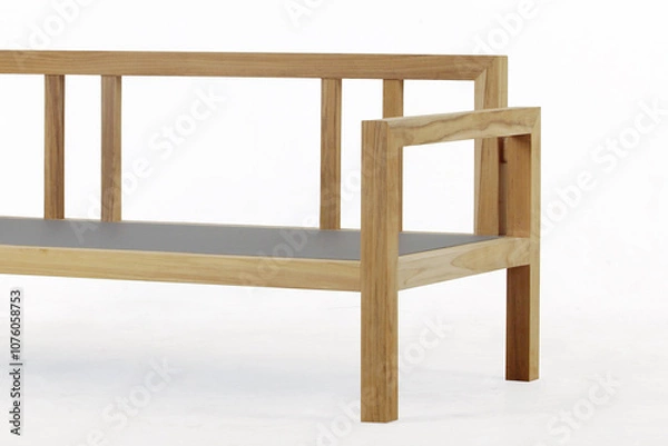 Obraz Modern wooden chair frame with natural colors