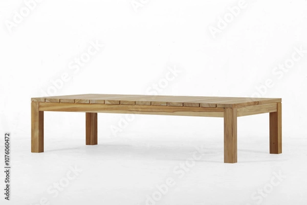 Obraz Small table made from JTI wood with natural color