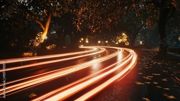 Obraz Light Trails 8K Photorealistic Ultra Photoreal Unreal