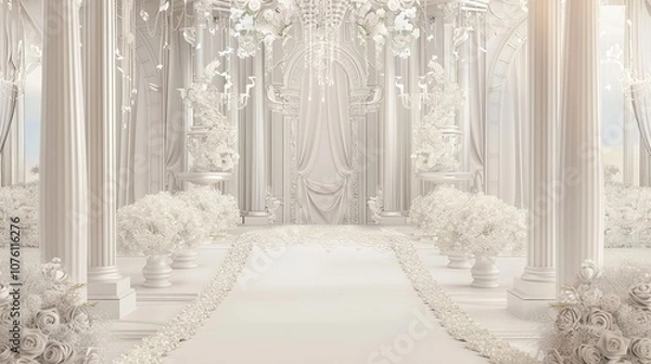 Fototapeta Why a Luxurious Wedding Background is Perfect for Extravagant Ceremonies