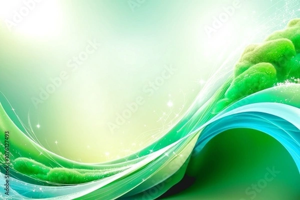 Obraz abstract green background