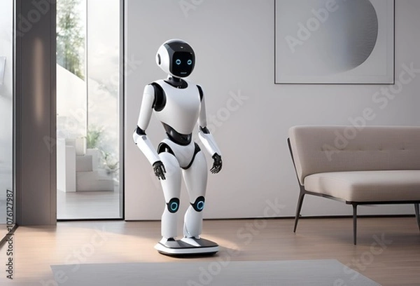 Obraz 3d render of a person in a room