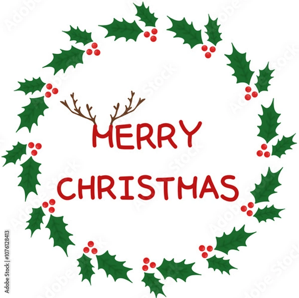 Fototapeta 크리스마스 손글씨