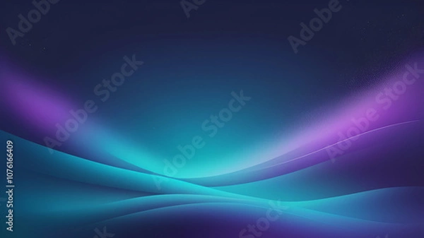 Fototapeta neon Navy, Turquoise, Lilac glowing gradient background, a soft grainy noise texture with shimmering highlights and Smooth Transitions for a dynamic effect