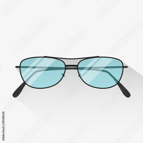 Obraz vector glasses icon flat style