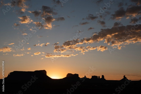 Obraz Monument Valley rock formations at sunrise