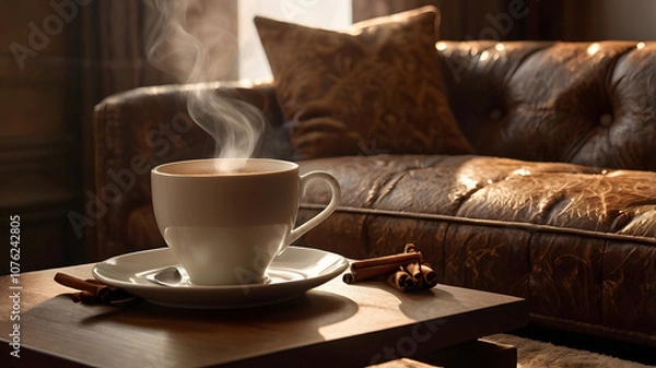 Fototapeta cup of coffee, ai generated